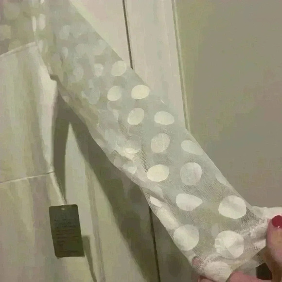 Love X Design size L white pantsuit w polka dot detailing, great for bride! NWT - Picture 5 of 12